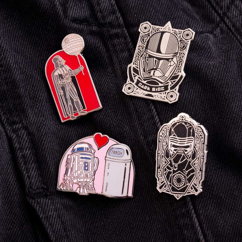 Pin Kings Star Wars Enamel Pin Badge Set 3.1 – R2D2 & Darth Vader