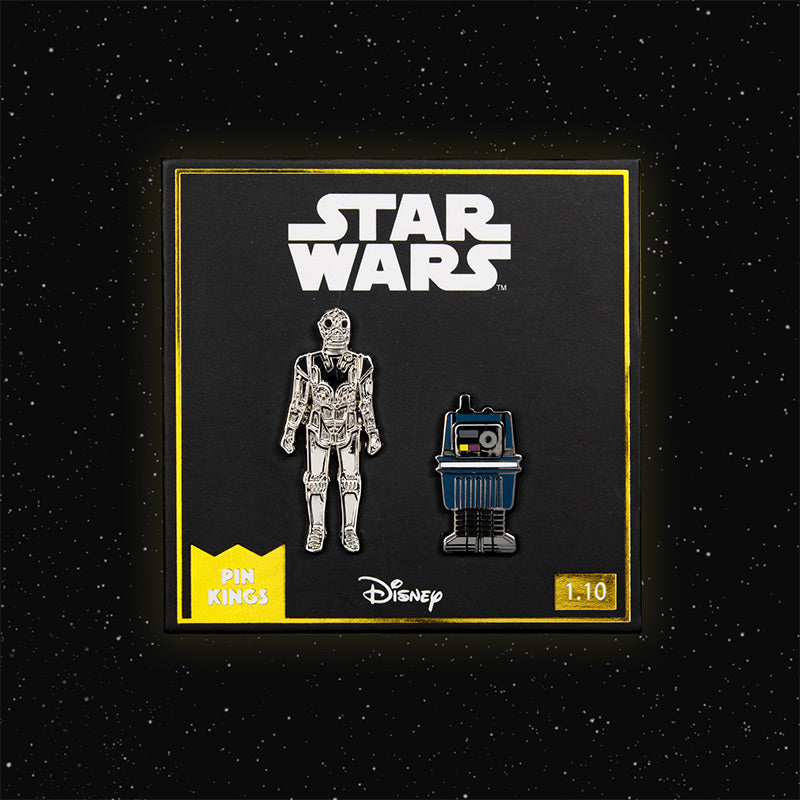 Pin Kings Star Wars Enamel Pin Badge Set 1.10 – Death Star Droid and Power Droid