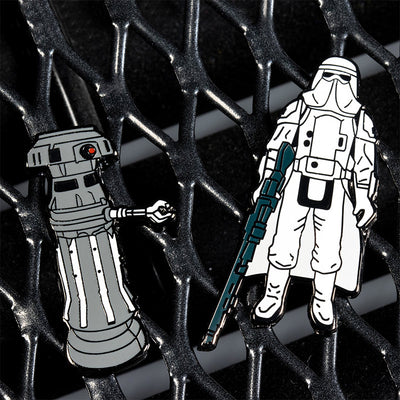 Pin Kings Star Wars Enamel Pin Badge Set 1.12 – FX-7 and Imperial Stormtrooper (Hoth Battle Gear)