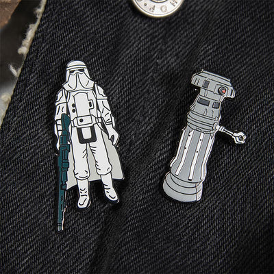 Pin Kings Star Wars Enamel Pin Badge Set 1.12 – FX-7 and Imperial Stormtrooper (Hoth Battle Gear)