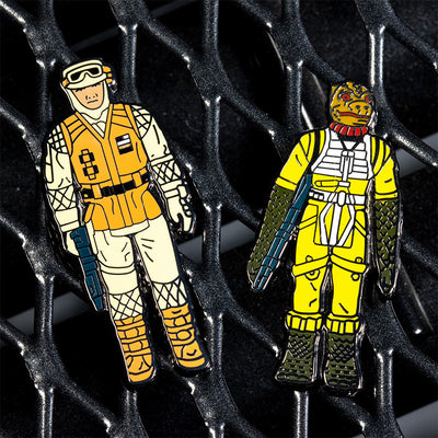 Pin Kings Star Wars Enamel Pin Badge Set 1.13 – Bossk and Rebel Soldier (Hoth Battle Gear)