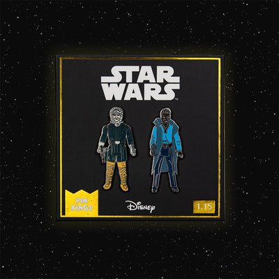 Pin Kings Star Wars Enamel Pin Badge Set 1.15 – Han Solo (Hoth Outfit) and Lando Calrissian