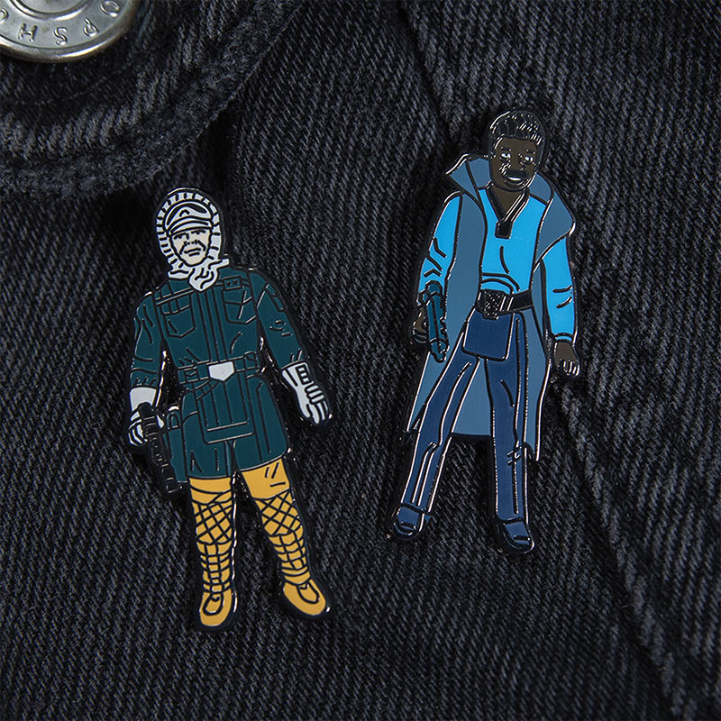 Pin Kings Star Wars Enamel Pin Badge Set 1.15 – Han Solo (Hoth Outfit) and Lando Calrissian