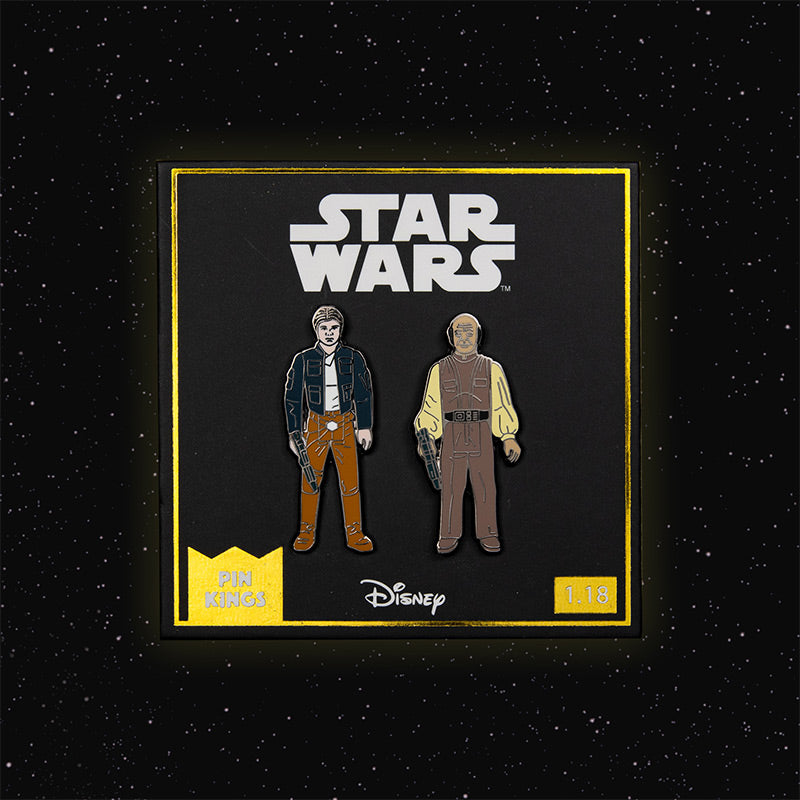 Pin Kings Star Wars Enamel Pin Badge Set 1.18 – Han Solo (Bespin Outfit) and Lobot