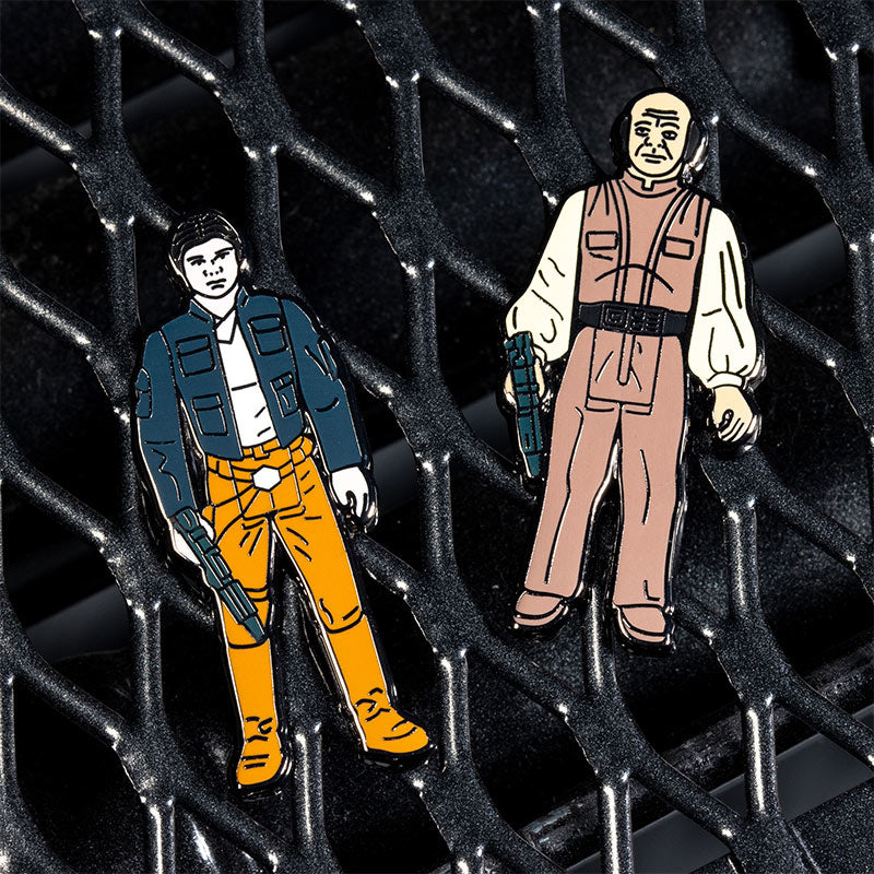 Pin Kings Star Wars Enamel Pin Badge Set 1.18 – Han Solo (Bespin Outfit) and Lobot