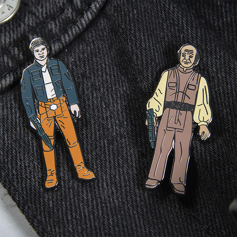 Pin Kings Star Wars Enamel Pin Badge Set 1.18 – Han Solo (Bespin Outfit) and Lobot