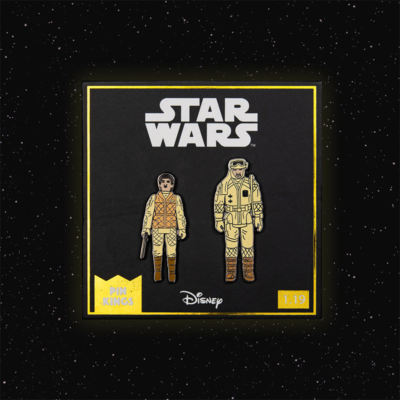 Star Wars Enamel Pin Badge Set 1.19 – Leia (Hoth Outfit) and Rebel Commander