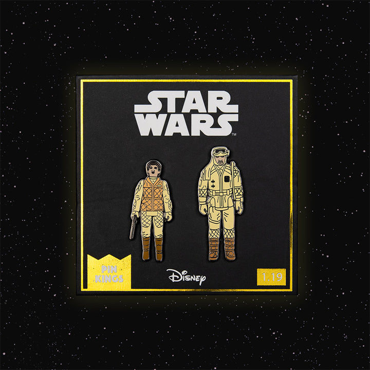 Star Wars Enamel Pin Badge Set 1.19 – Leia (Hoth Outfit) and Rebel Commander