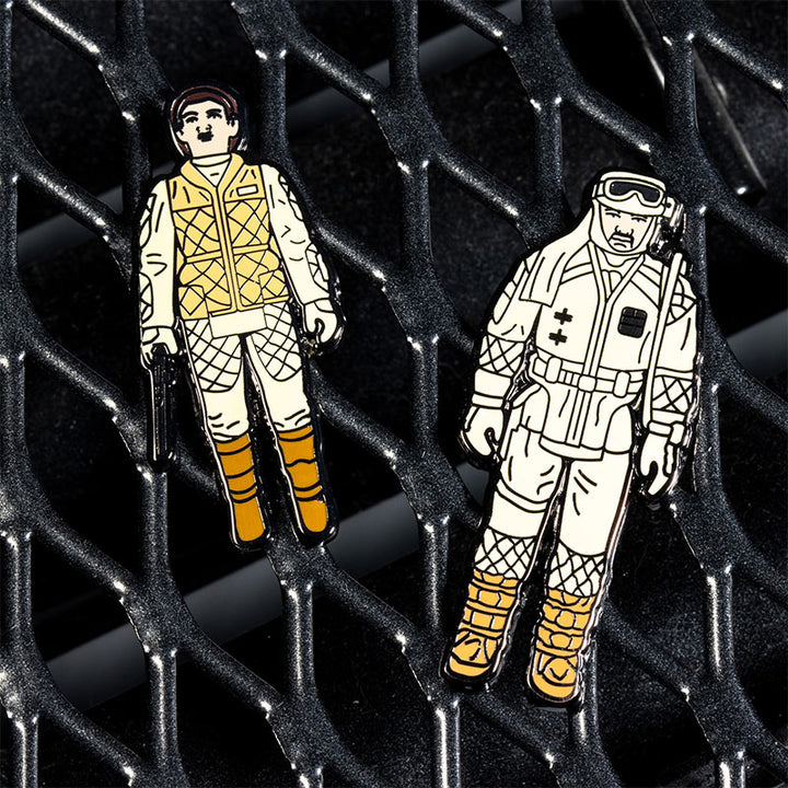 Star Wars Enamel Pin Badge Set 1.19 – Leia (Hoth Outfit) and Rebel Commander
