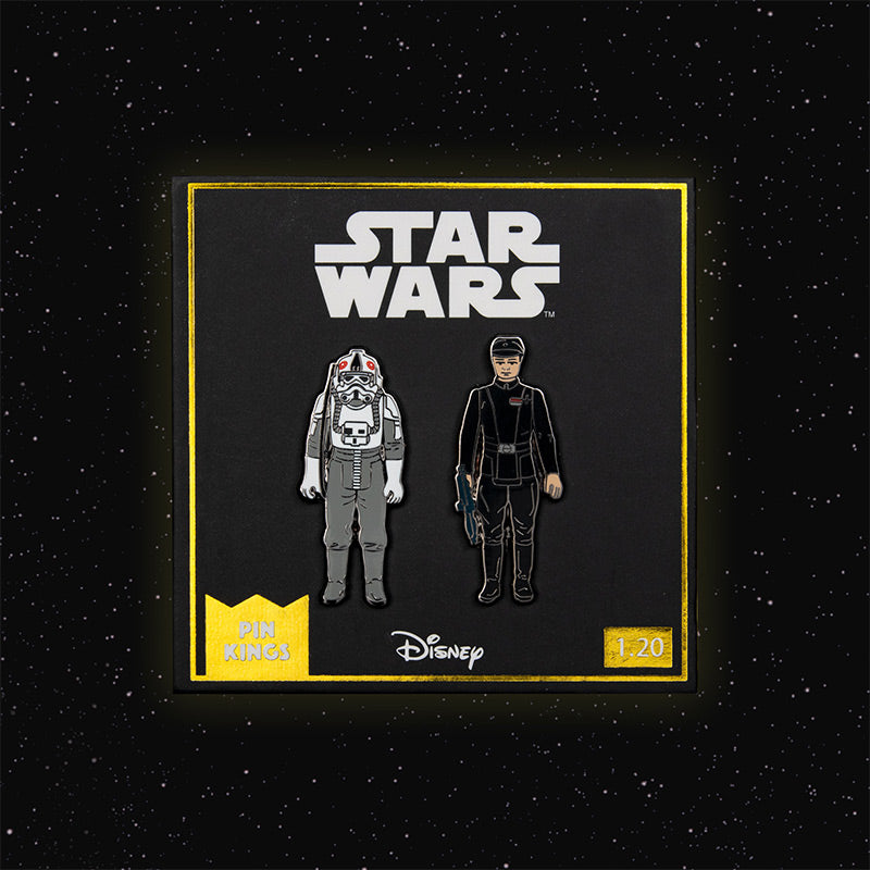 Pin Kings Star Wars Enamel Pin Badge Set 1.20 – AT-AT Driver and Imperial Commander