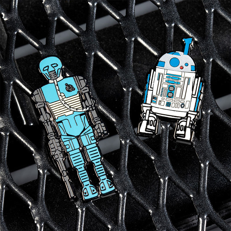 Pin Kings Star Wars Enamel Pin Badge Set 1.21 – 2-1B and R2 D2 (with Sensorscope)