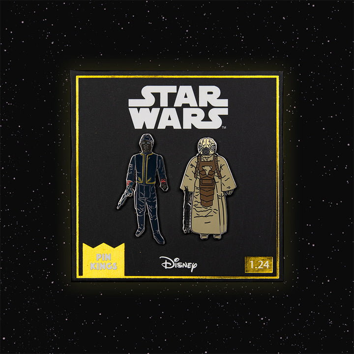 Star Wars Enamel Pin Badge Set 1.24 – Bespin Security Guard (Variant) and Zuckuss