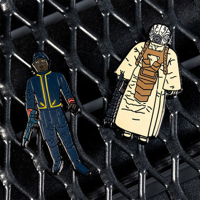 Pin Kings Star Wars Enamel Pin Badge Set 1.24 – Bespin Security Guard (Variant) and Zuckuss