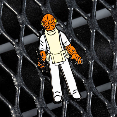 Pin Kings Star Wars Enamel Pin Badge Set 1.26 – Admiral Ackbar and Luke Skywalker (Jedi Knight Outfit)