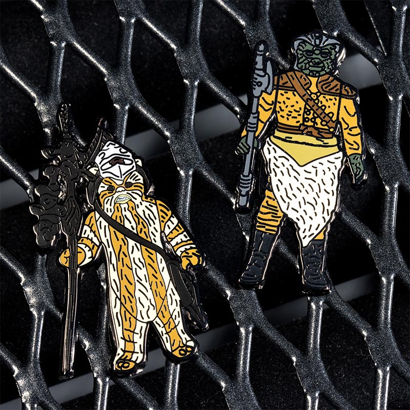 Pin Kings Star Wars Enamel Pin Badge Set 1.29 – Logray (Ewok Medicine Man) and Klaatu