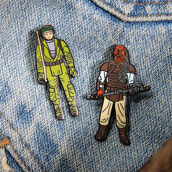 Star Wars Enamel Pin Badge Set 1.30 – Rebel Commando and Weequay