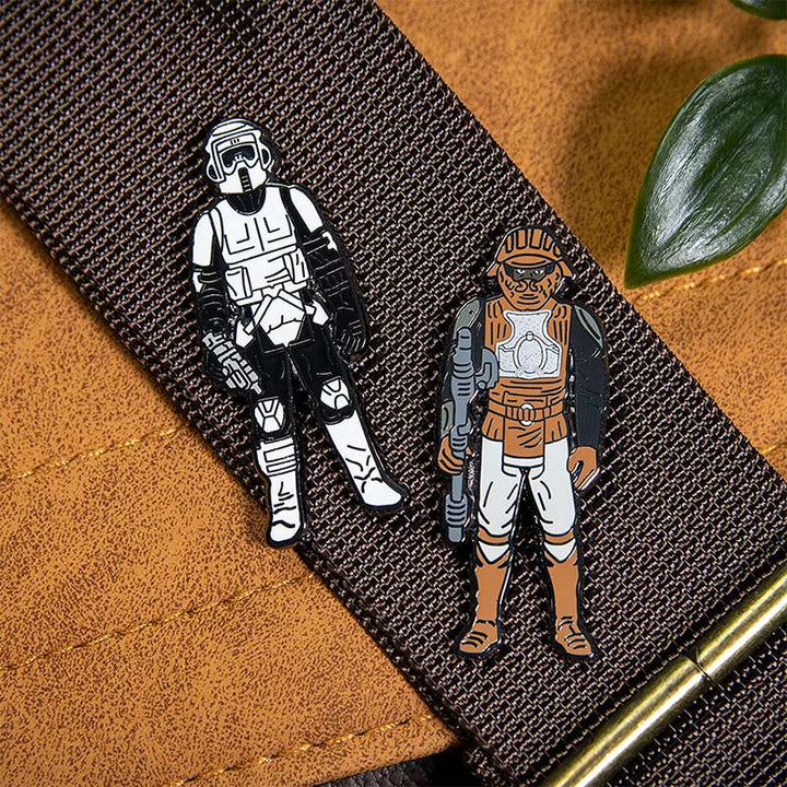 Star Wars Enamel Pin Badge Set 1.33 – Biker Scout and Lando Calrissian (Skiff Guard Disguise)