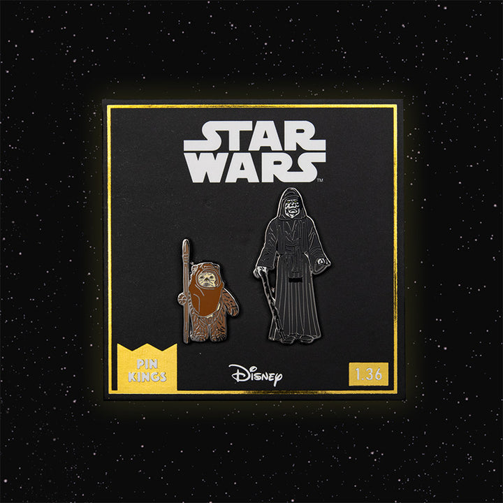 Star Wars Enamel Pin Badge Set 1.36 – Wicket W. Warrick and The Emperor