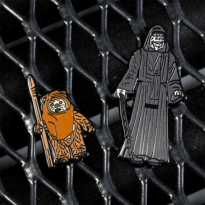 Star Wars Enamel Pin Badge Set 1.36 – Wicket W. Warrick and The Emperor