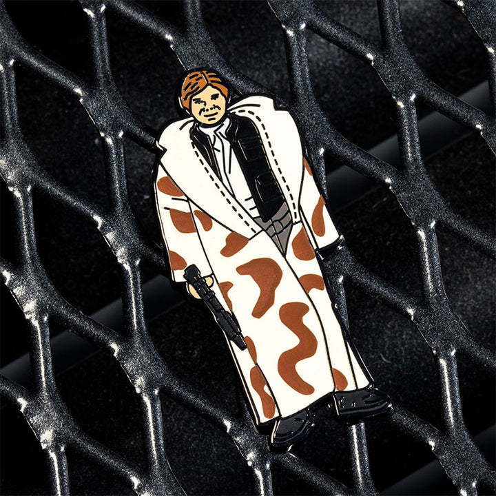 Star Wars Enamel Pin Badge Set 1.38 – Han Solo (in Trench Coat) and Teebo