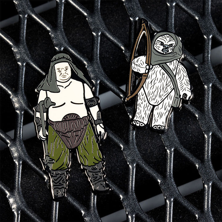 Star Wars Enamel Pin Badge Set 1.40 – Rancor Keeper and Lumat