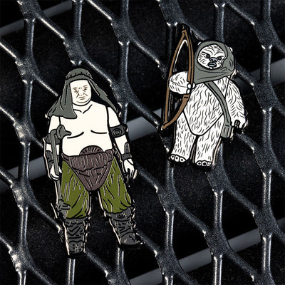 Pin Kings Star Wars Enamel Pin Badge Set 1.40 – Rancor Keeper and Lumat