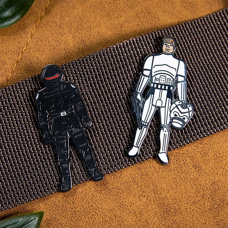 Pin Kings Star Wars Enamel Pin Badge Set 1.44 – Imperial Gunner and Luke Skywalker (Imperial Stormtrooper Outfit)