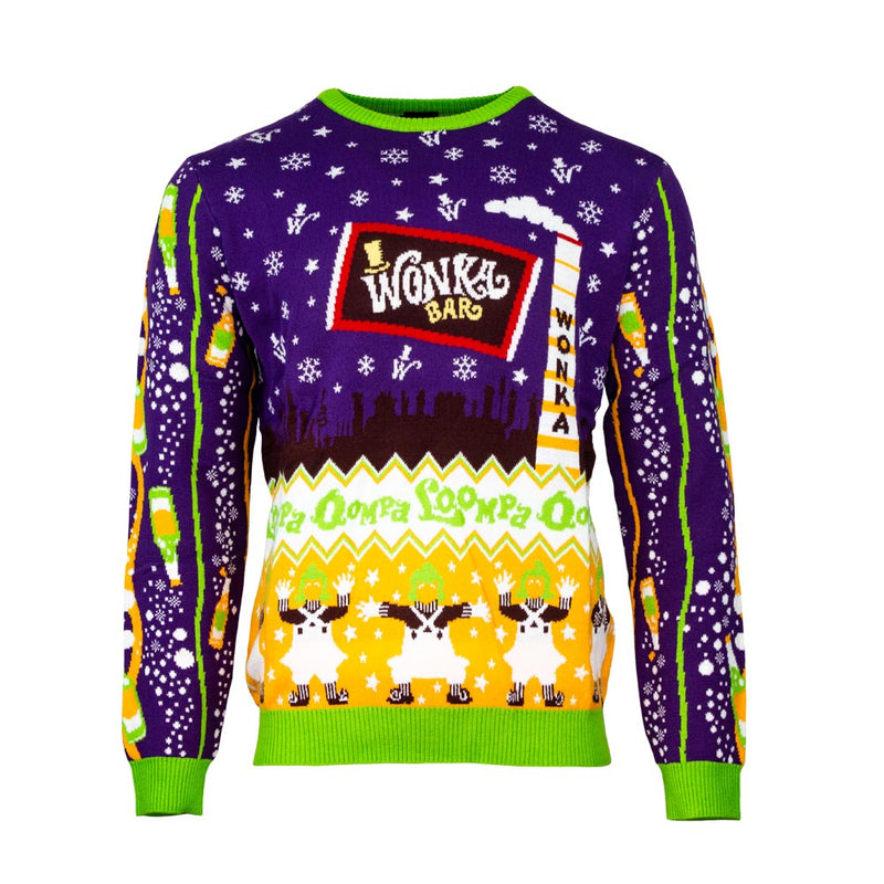 Official Willy Wonka & the Chocolate Factory Christmas Jumper / Ugly Sweater