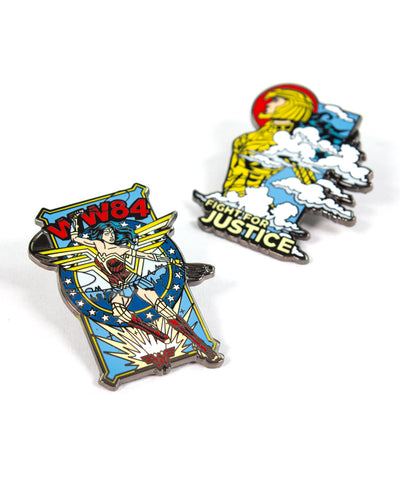 Pin Kings Wonder Woman '84  Enamel Pin Badge Set 1.2 - Fight For Justice