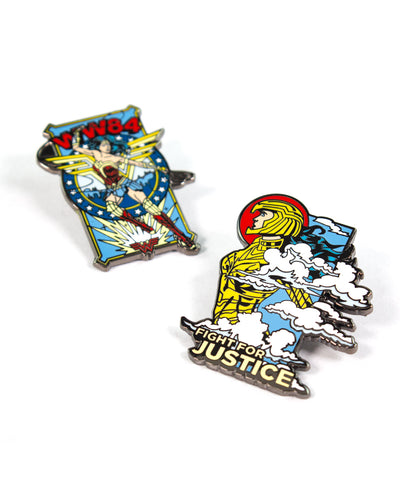 Pin Kings Wonder Woman '84  Enamel Pin Badge Set 1.2 - Fight For Justice